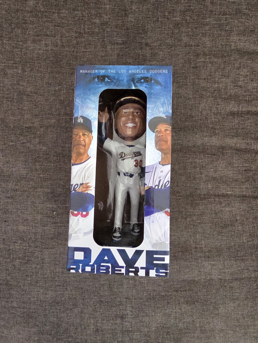 Dave Roberts Dodgers White Bobblehead - Official Team Collectible